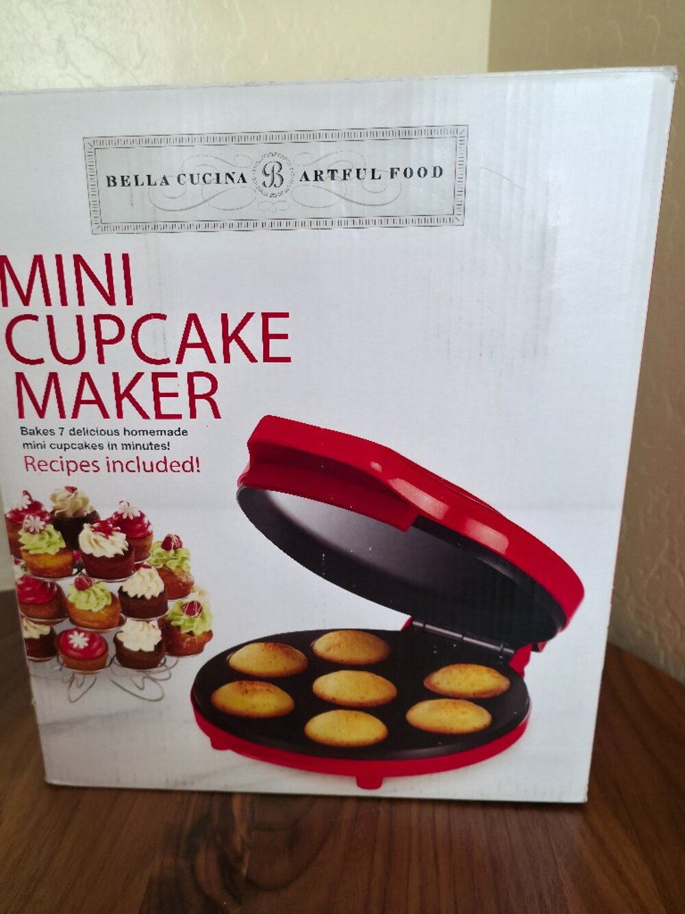 Mini Cup Cake Maker Non-Stick w/manual NIB